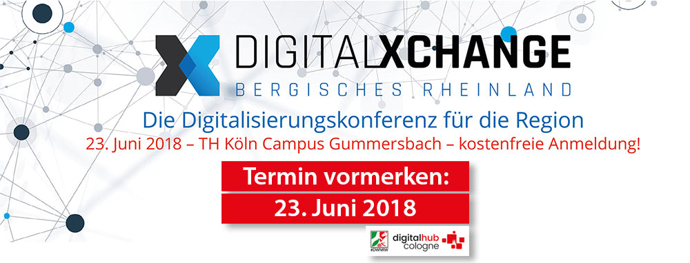 Jetzt vormerken: Die Digital Xchange 2018 in Gummersbach!