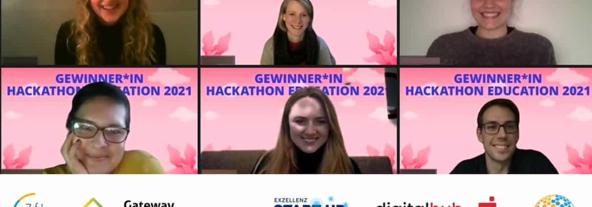 Das Gewinnerteam vom Hackathon Education 2021