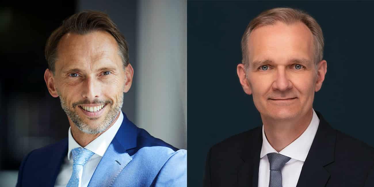 Dr. Manfred Janssen und Thomas Bungard rufen zur Teilnahme am Digitalisierungsstipendium auf. (v.l.n.r.)